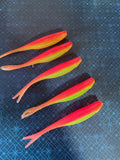 Limited Edition: Electric Chicken Tracer Shad (6 Count)