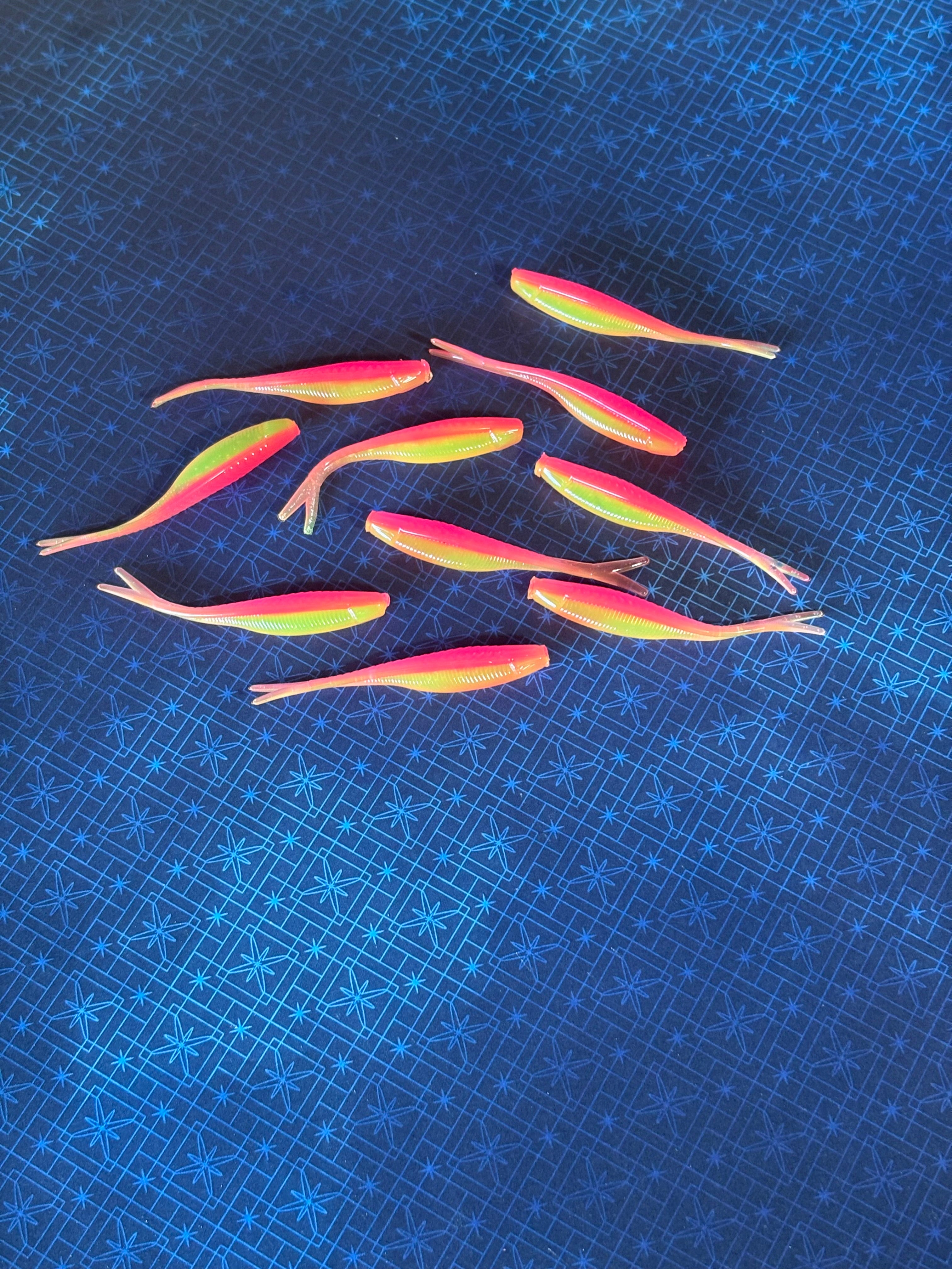 Limited Edition: Electric Chicken Tracer Shad (6 Count)
