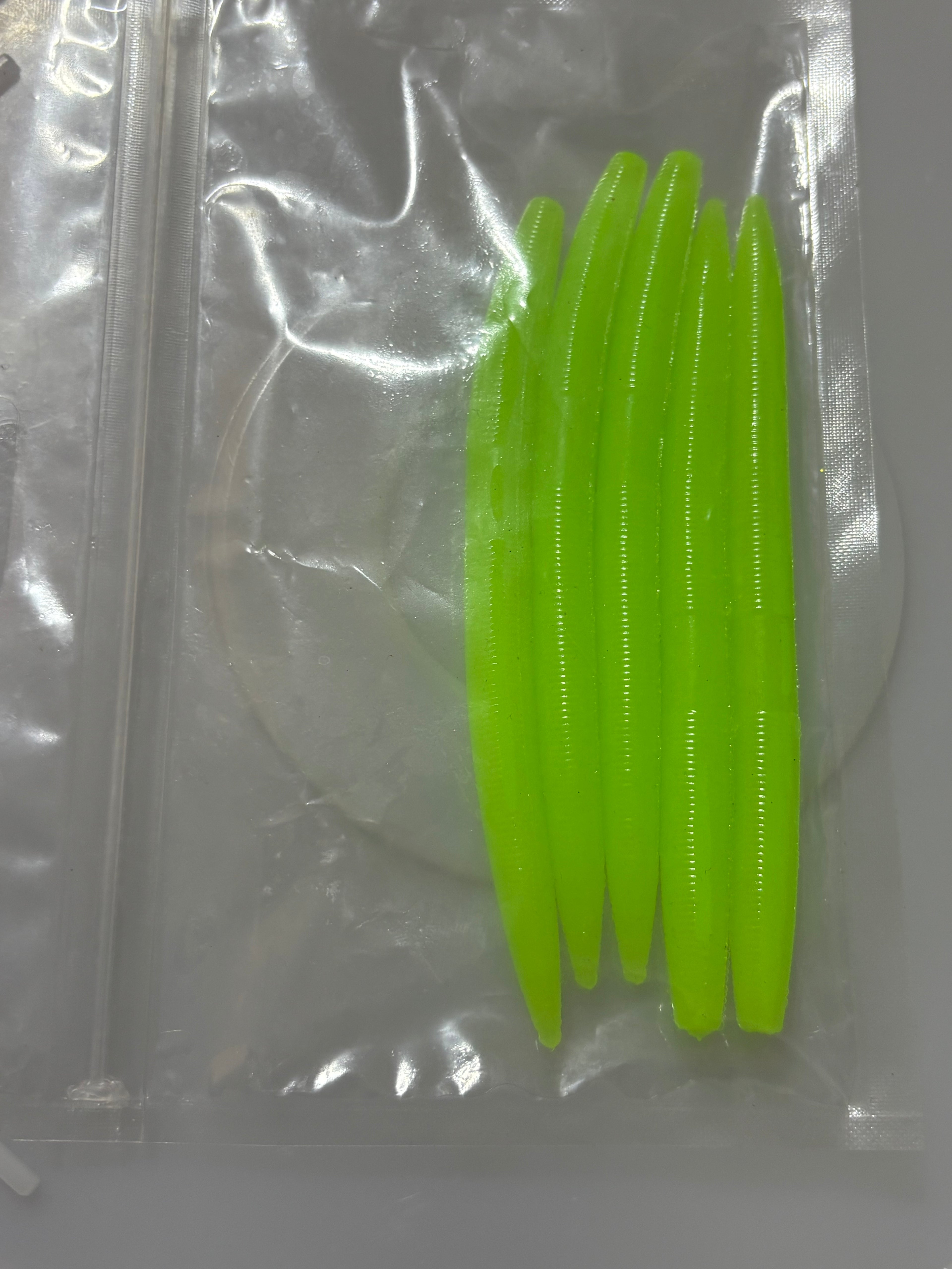 Goosebump Green Senko 5 Inch Glow in the dark